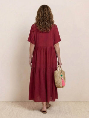 Tiered Swing Maxi Dress