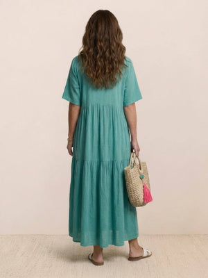 Tiered Swing Maxi Dress