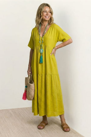 Tiered Swing Maxi Dress