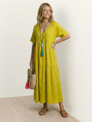 Tiered Swing Maxi Dress