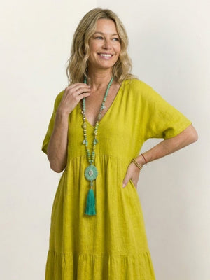 Tiered Swing Maxi Dress
