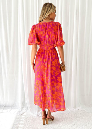 Floral V-Neck Maxi Dress