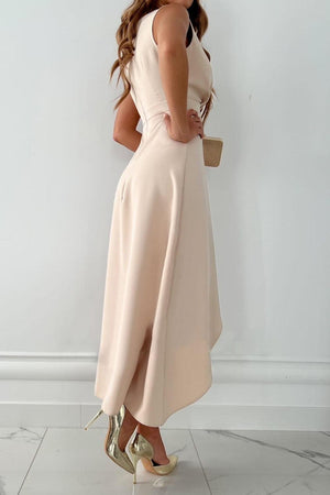 Asymmetric Midi Dress