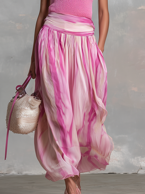 The Avelyne Chiffon Midi Dress